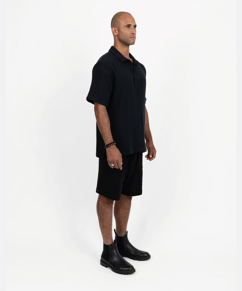 MARBELLA POLO BLACK SHIRT