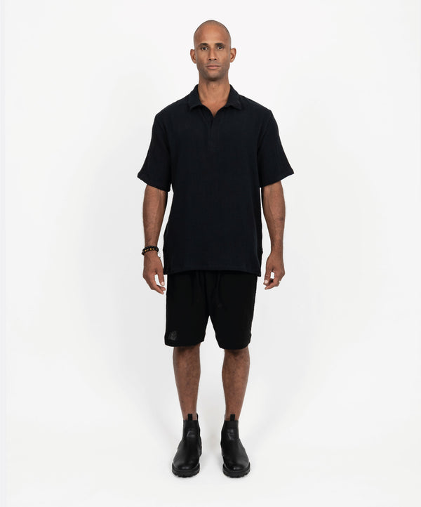 MARBELLA POLO BLACK SHIRT