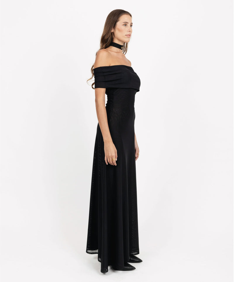 CHARMED OFF SHOULDER LONG DRESS