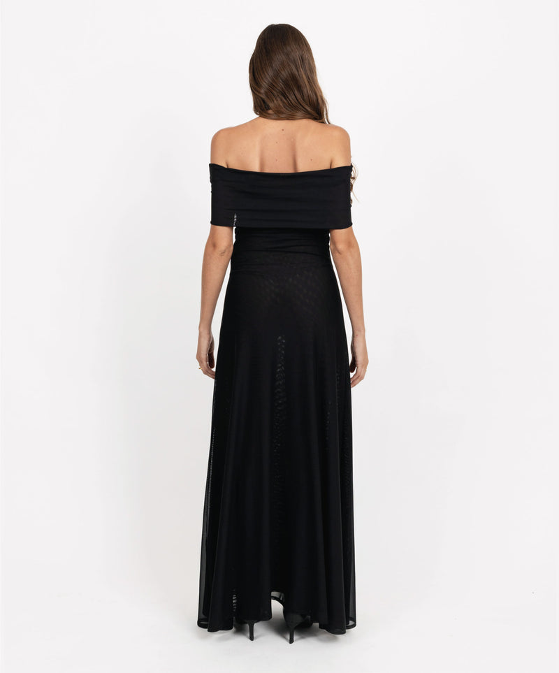 CHARMED OFF SHOULDER LONG DRESS