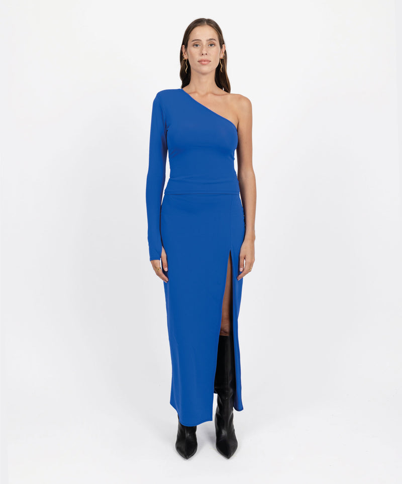 MADRID ASYMMETRIC BLUE TOP