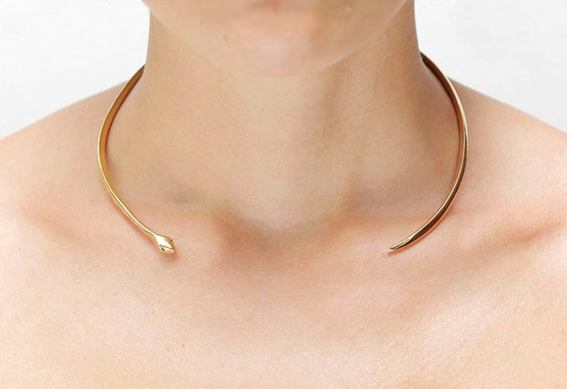 BABY SNAKE GOLD CHOKER - DE LA ROSA TULUM