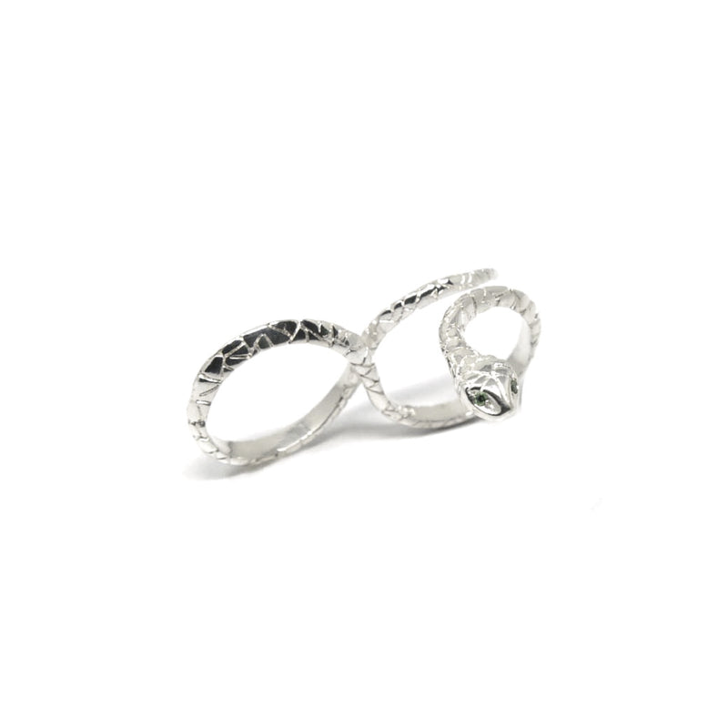 INFINITY SNAKE SILVER RING - DE LA ROSA TULUM