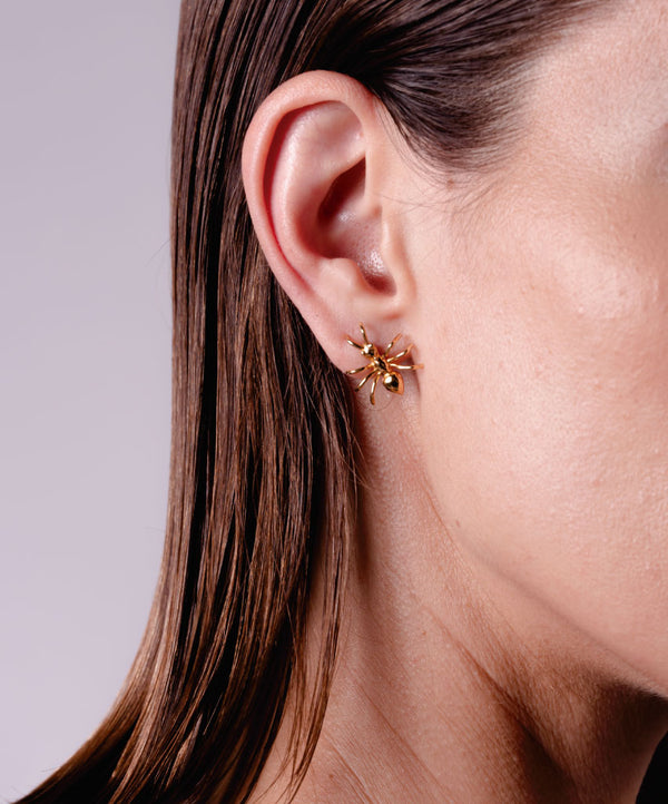 ANT GOLD EARRINGS - DE LA ROSA TULUM