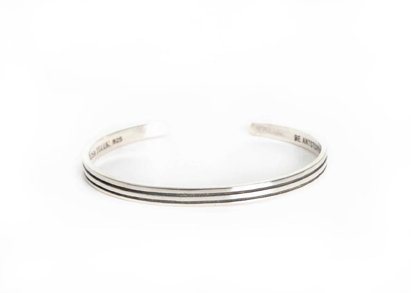 BE ANTSTOPPABLE SILVER MINIMALIST BRACELET - DE LA ROSA TULUM