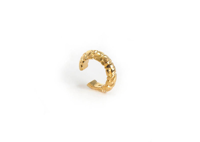 ENDLESS EVOLUTION GOLD SNAKESKIN EAR CUFF - DE LA ROSA TULUM