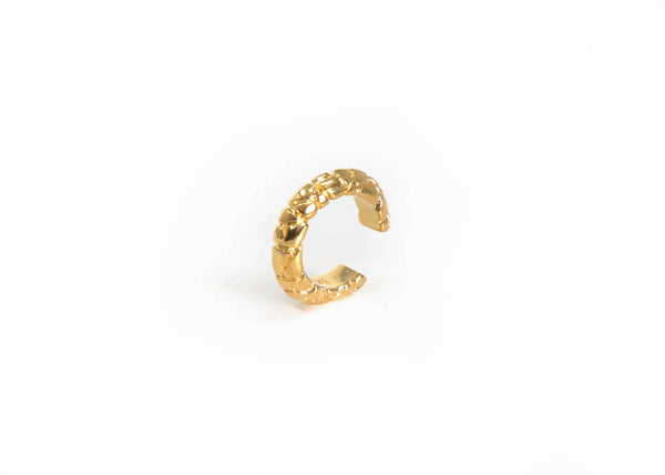 ENDLESS EVOLUTION GOLD SNAKESKIN EAR CUFF - DE LA ROSA TULUM