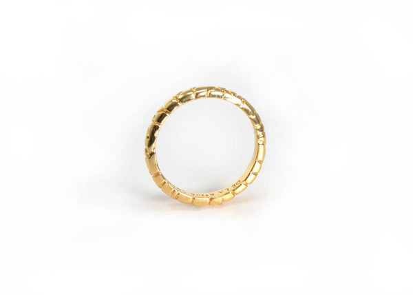 ENDLESS EVOLUTION GOLD SNAKESKIN RING - DE LA ROSA TULUM