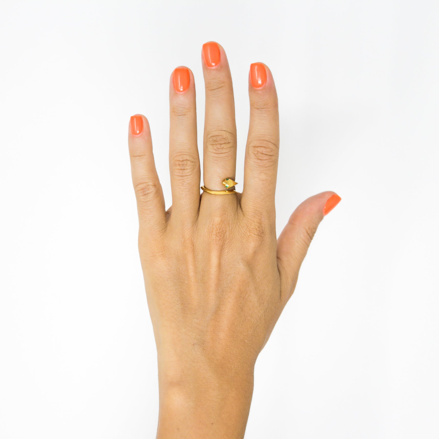 BABY SNAKE GOLD RING - DE LA ROSA TULUM
