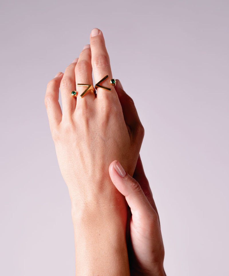 RIGHT PLACE, RIGHT TIME STONE GOLD RING - DE LA ROSA TULUM