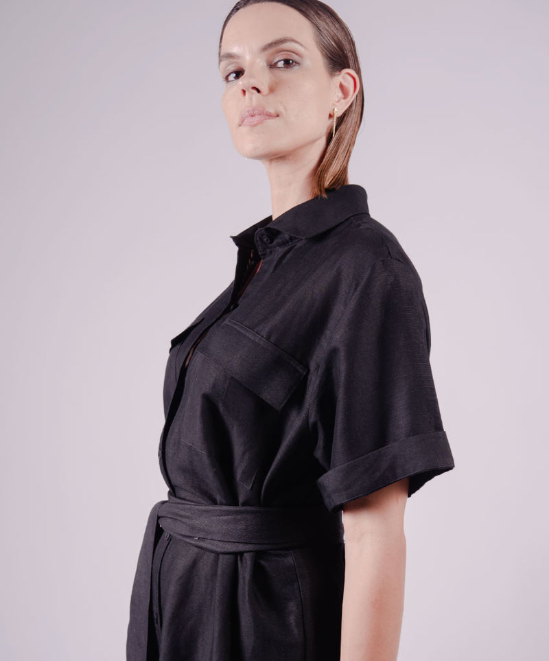 ROCKET BLACK OVERALL - DE LA ROSA TULUM