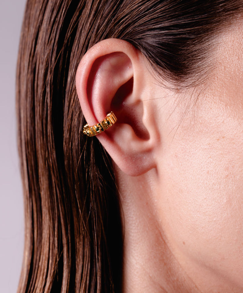 STAIRWAY GOLD EAR CUFF - DE LA ROSA TULUM