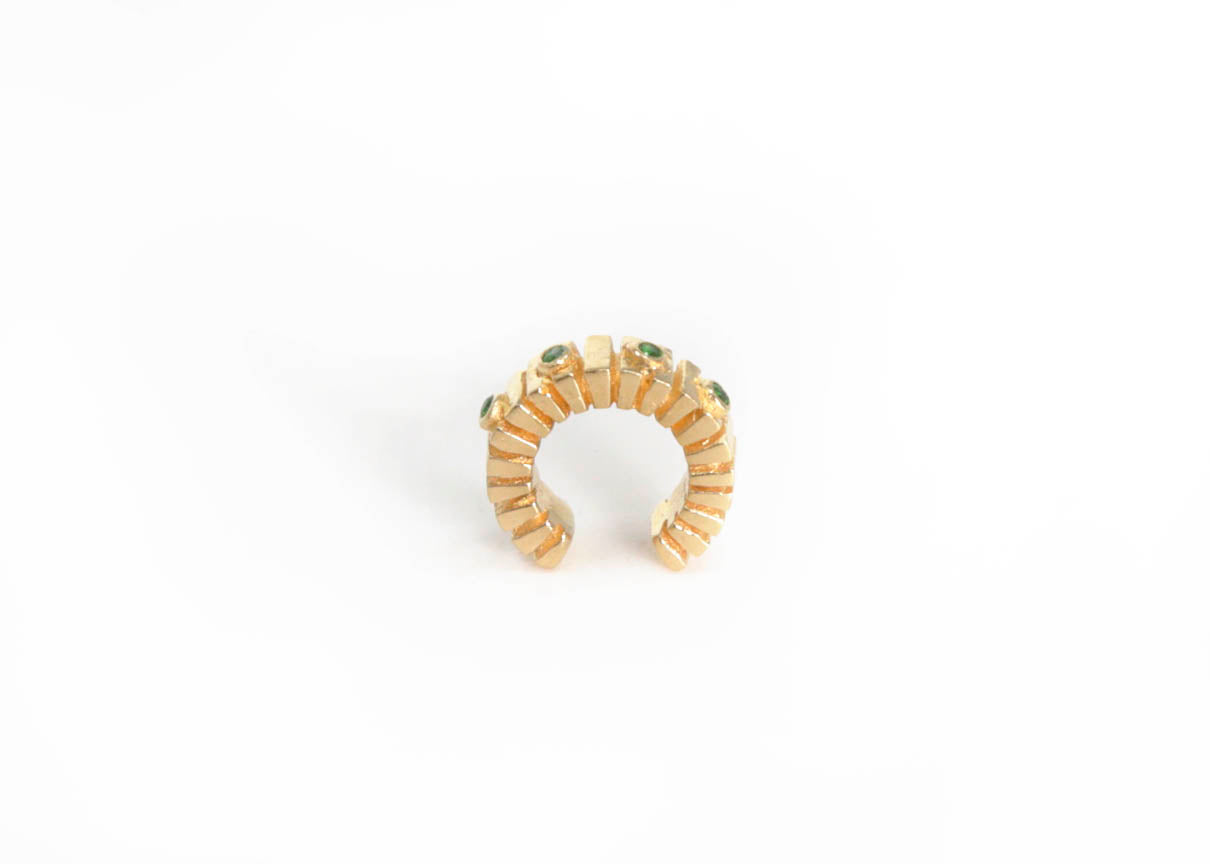 STAIRWAY GOLD EAR CUFF - DE LA ROSA TULUM