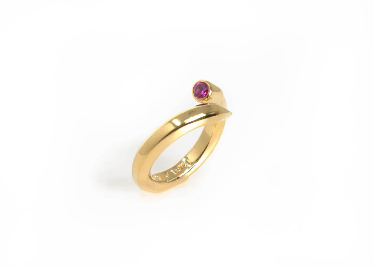 WRITE YOUR OWN STORY GOLD PENCIL RING - DE LA ROSA TULUM