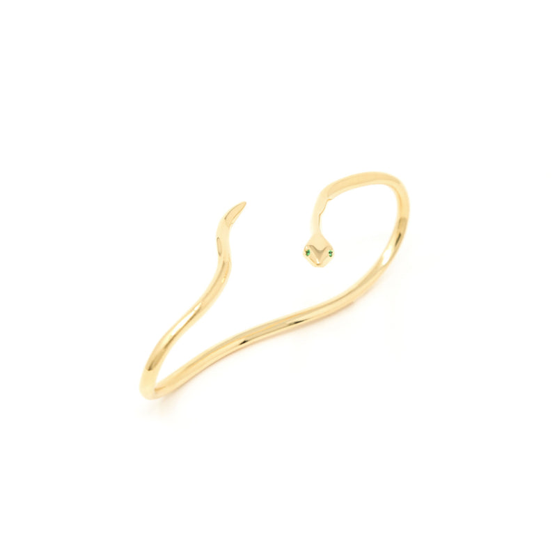 SNAKE GOLD PALM CUFF - DE LA ROSA TULUM