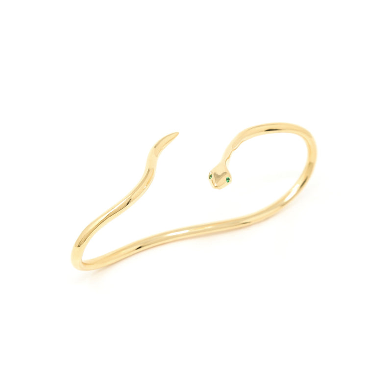 SNAKE GOLD PALM CUFF - DE LA ROSA TULUM