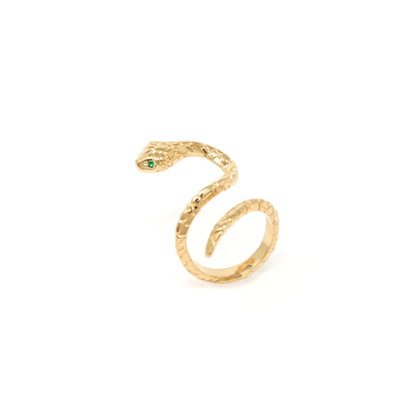 SLITHER SNAKE GOLD RING - DE LA ROSA TULUM