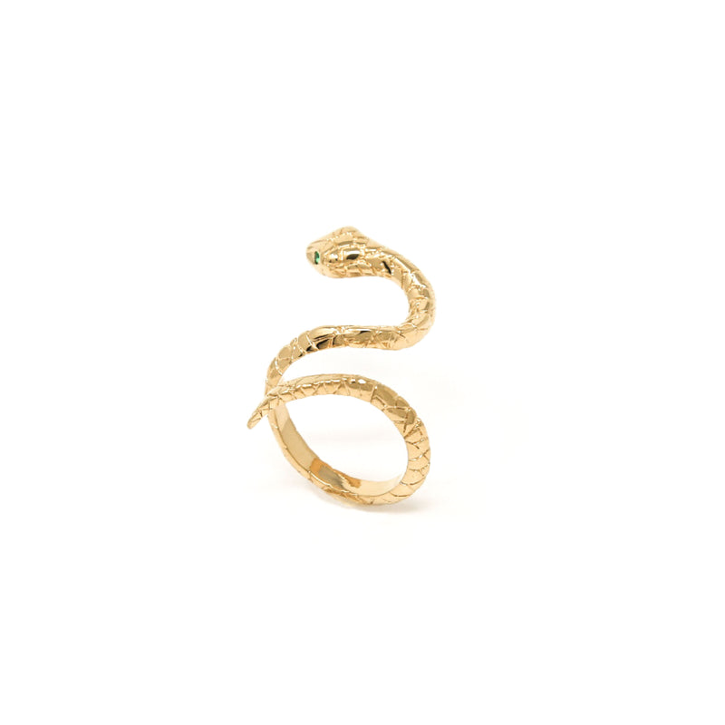 SLITHER SNAKE GOLD RING - DE LA ROSA TULUM