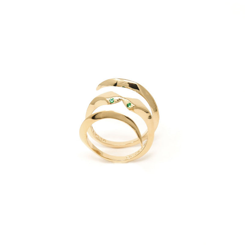 THE KISS GOLD RING - DE LA ROSA TULUM